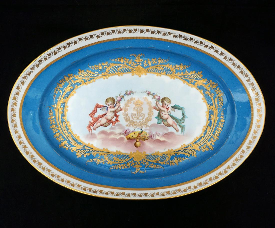 Large Sevres Cherub Oval Platter (1 of 11)