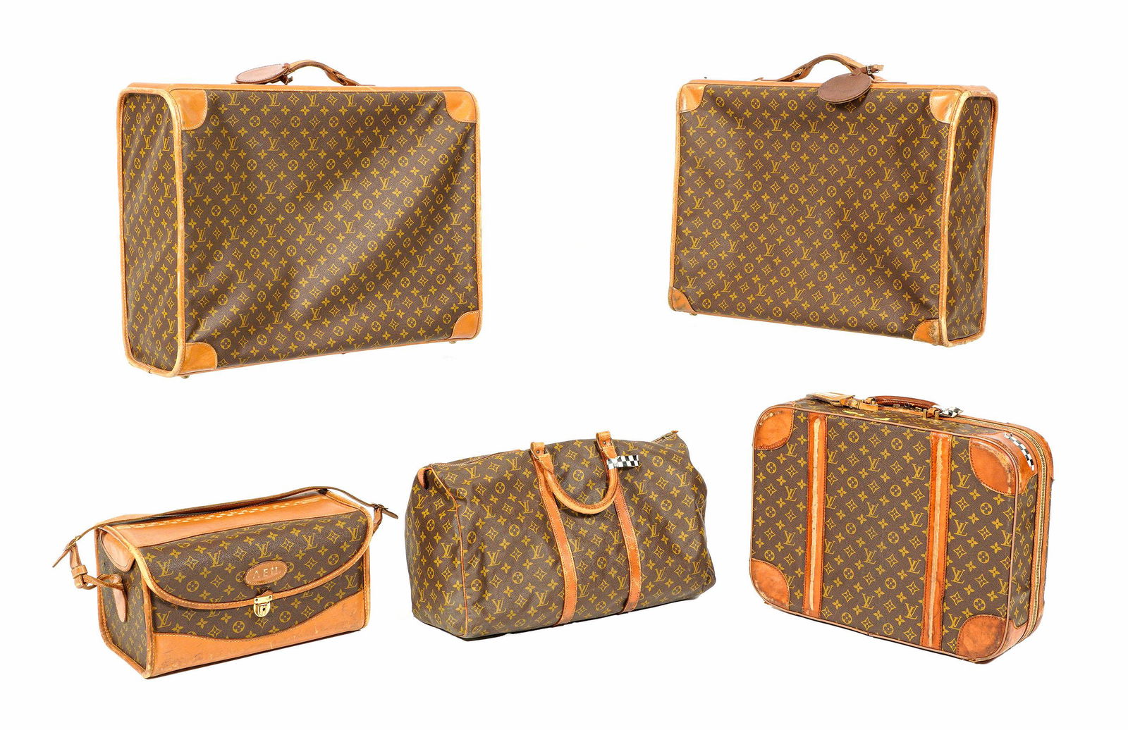 Five Piece Louis Vuitton Luggage (1 of 17)