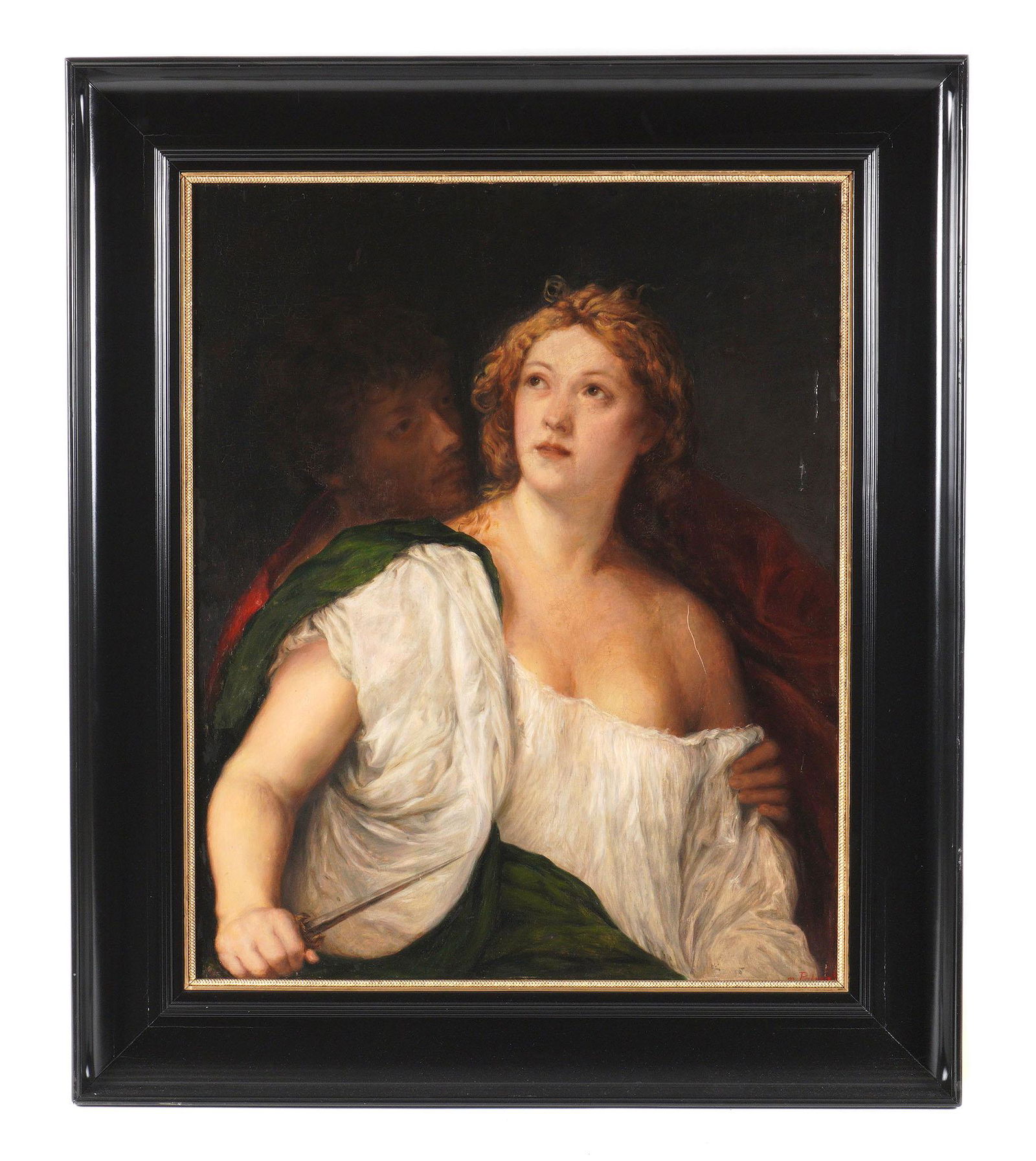 after Titian Lucretia and Her Husband Painting (1 of 10)