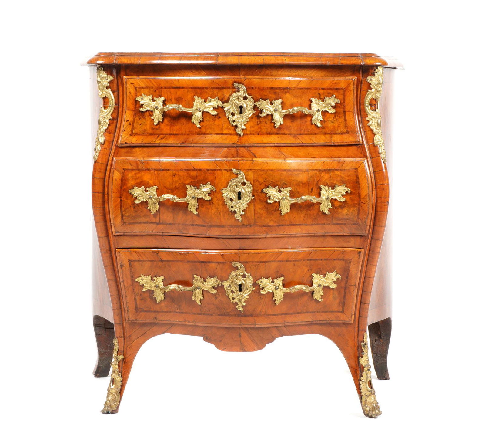 18th/19th Three Drawer Italian Chest Ormolu Mounts (1 of 7)