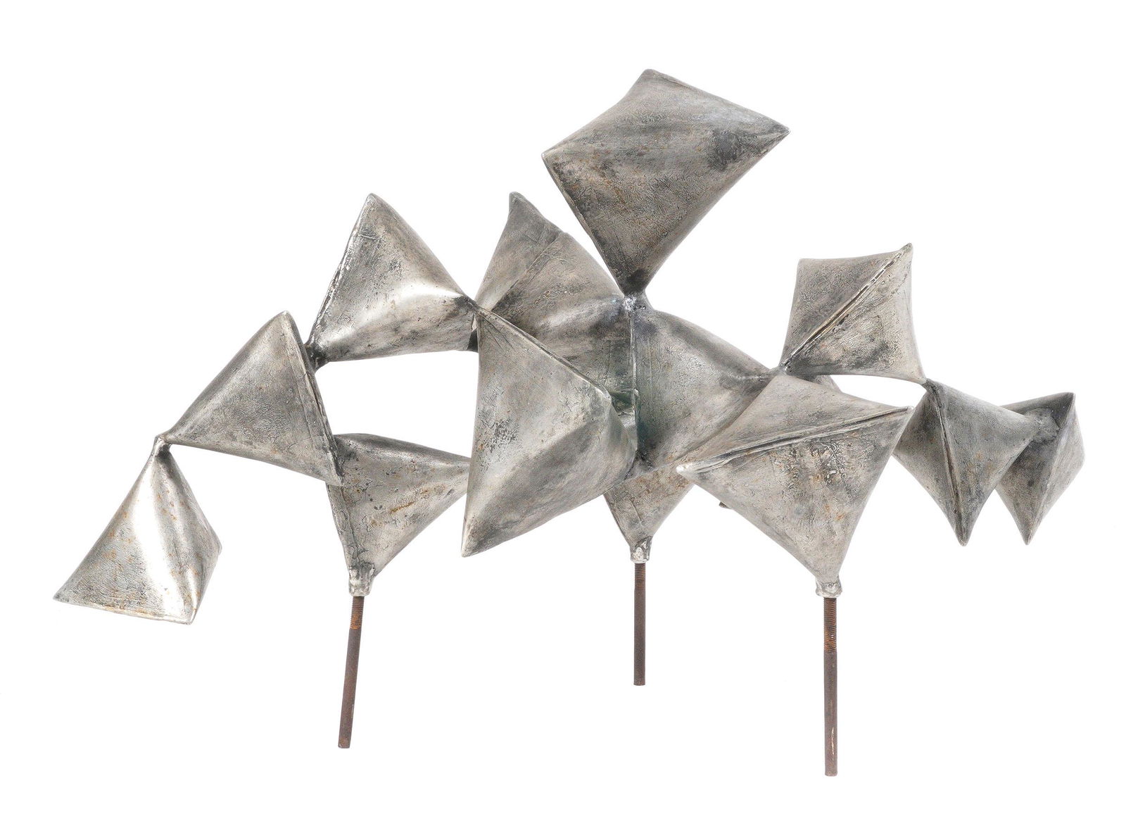 Anne Van Kleeck Interlocking Pyramids Bronze (1 of 13)