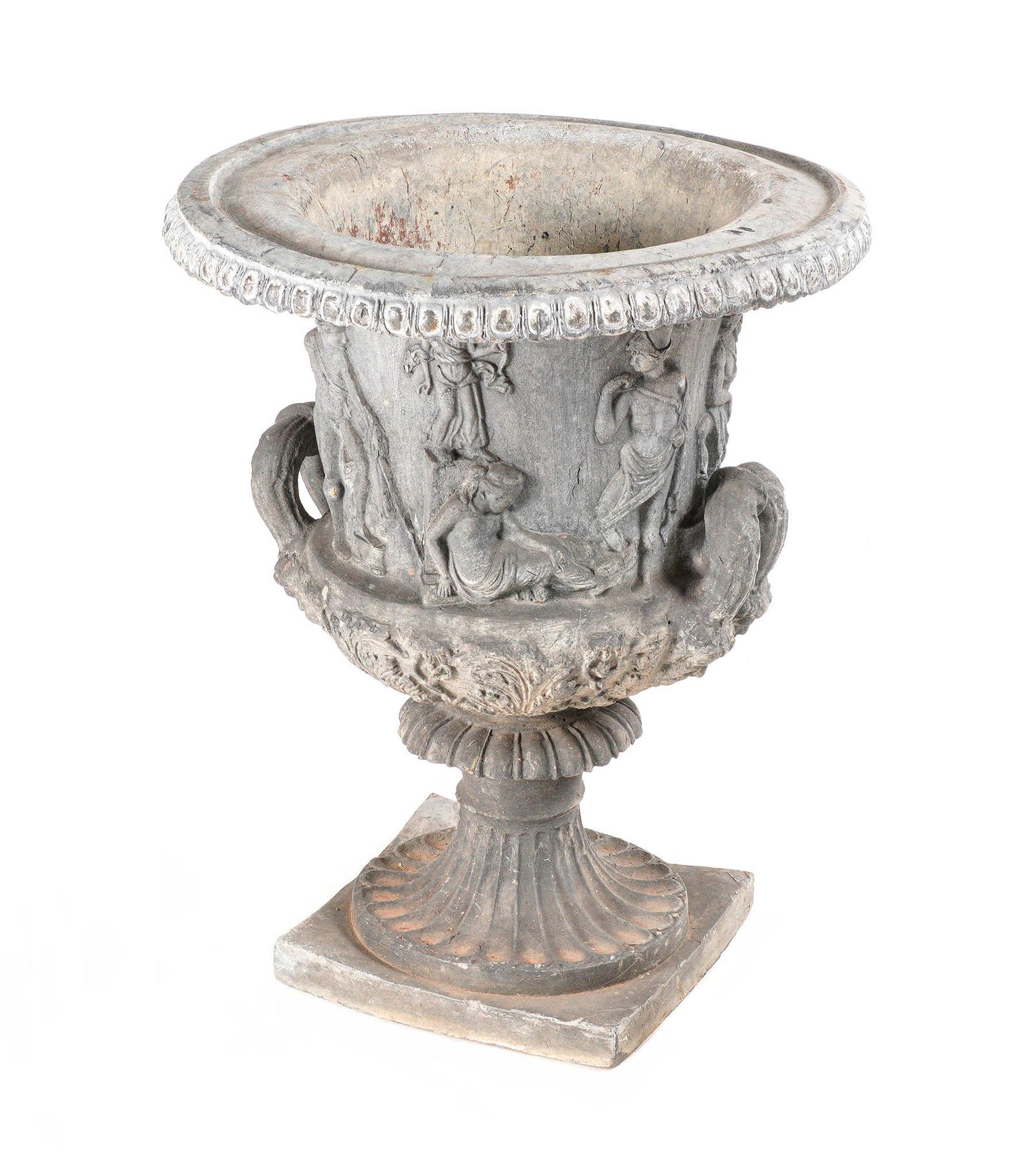 Urn Form Neoclassical Lead Garden Planter (1 of 6)