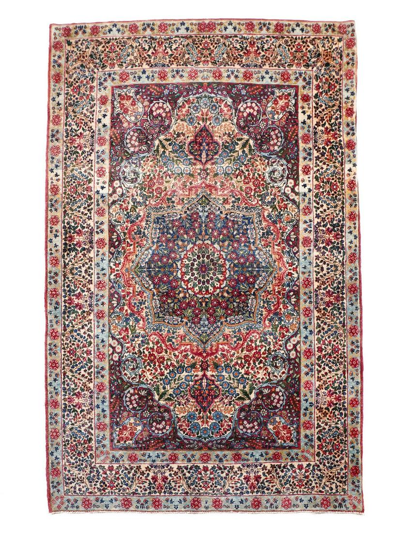 Antique Lavar Kirman Rug Circa 1920 (1 of 6)