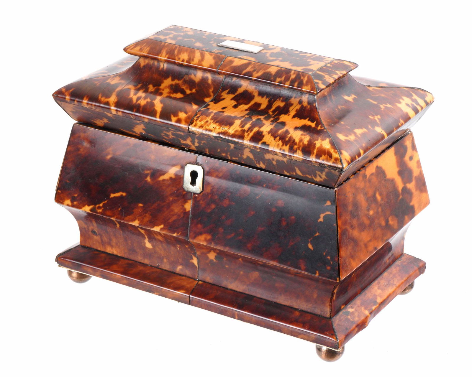 Regency Tortoiseshell Tea Caddy (1 of 9)