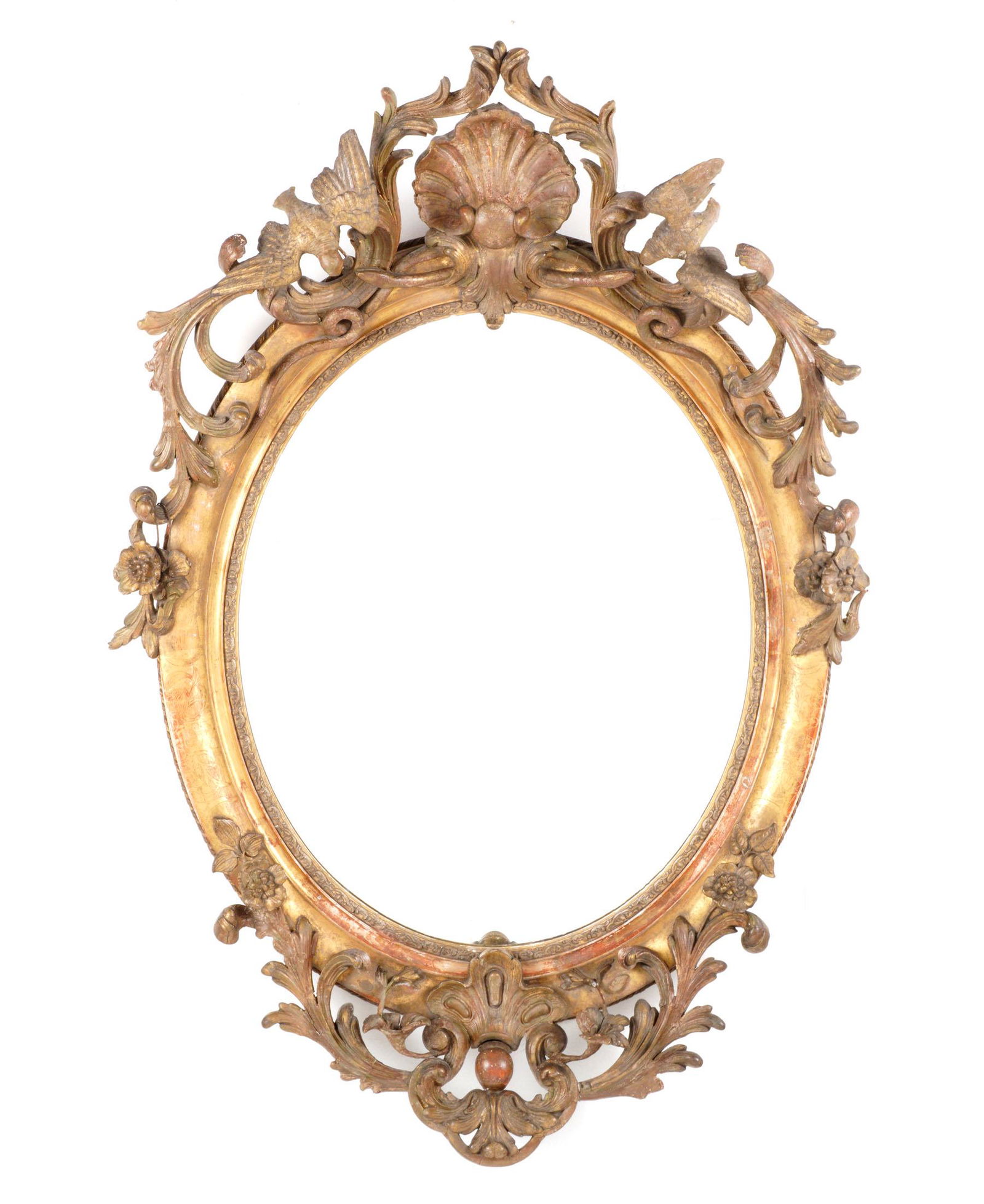 19th Century French Carved Giltwood Wall Mirror (1 of 4)
