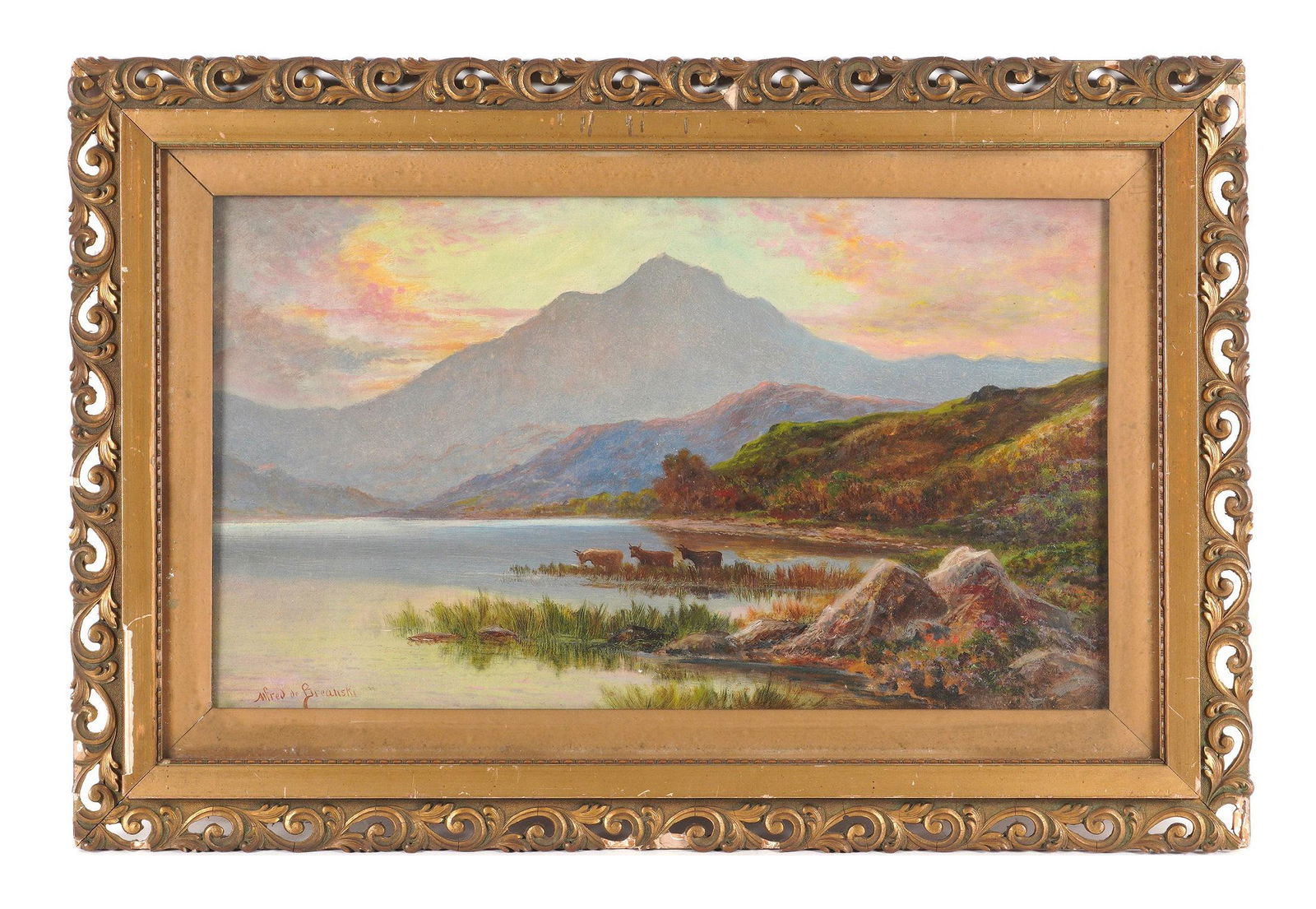 Alfred de Breanski Welsh Landscape Painting (1 of 6)