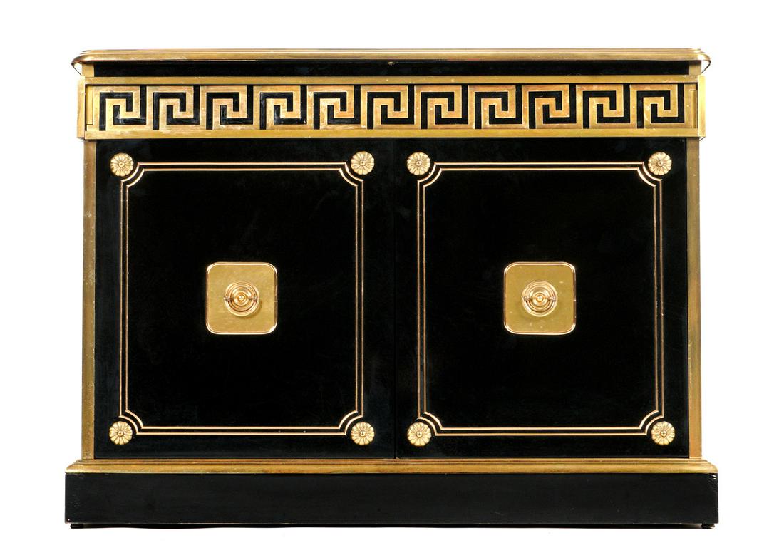 Mastercraft Black Lacquer and Brass Cabinet (1 of 8)