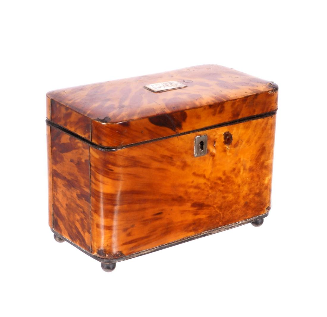 Regency Tortoiseshell Tea Caddy (1 of 18)