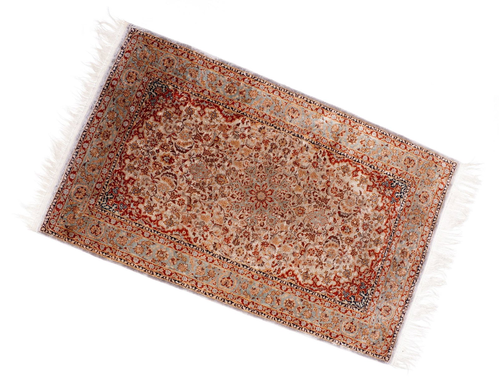 Vintage Chinese Silk Hereke Style Rug 3 x 4 (1 of 8)