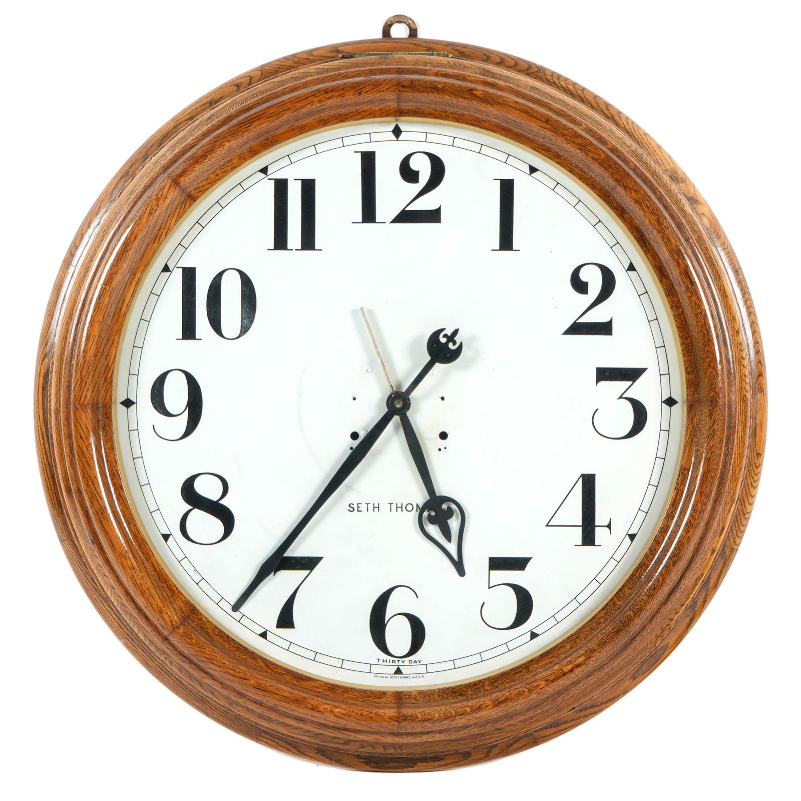 Large Seth Thomas Railroad Station Arcade Clock