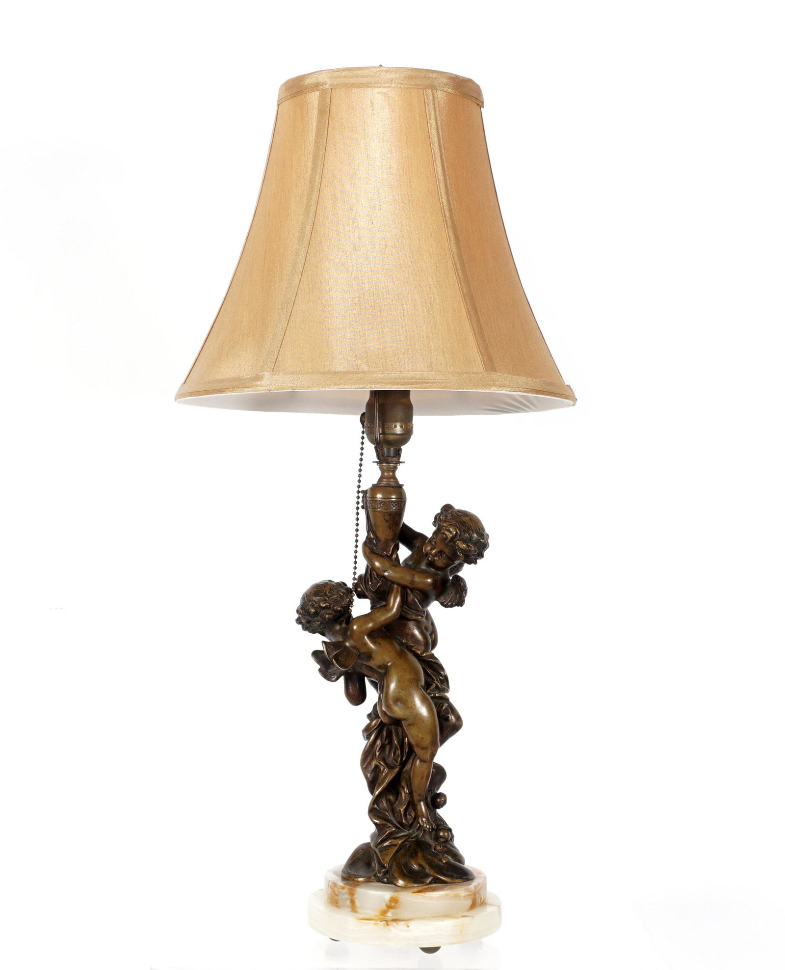French Bronze Figural Cherub Lamp (1 of 8)