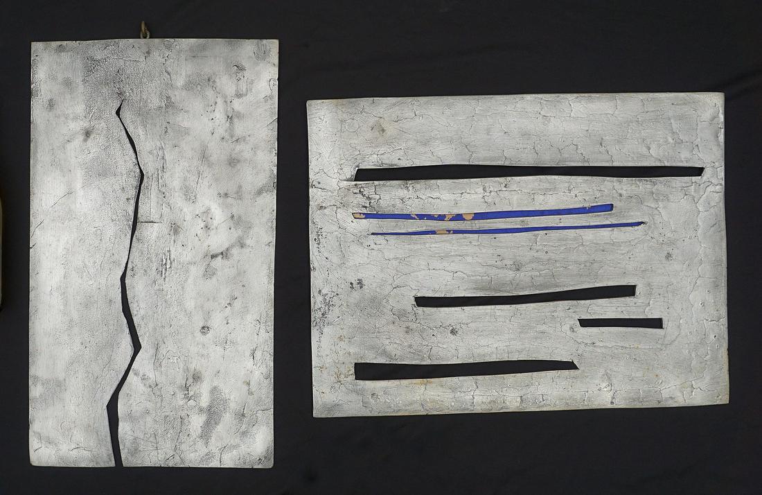 Anne Van Kleeck Two Aluminum Plaques (1 of 8)