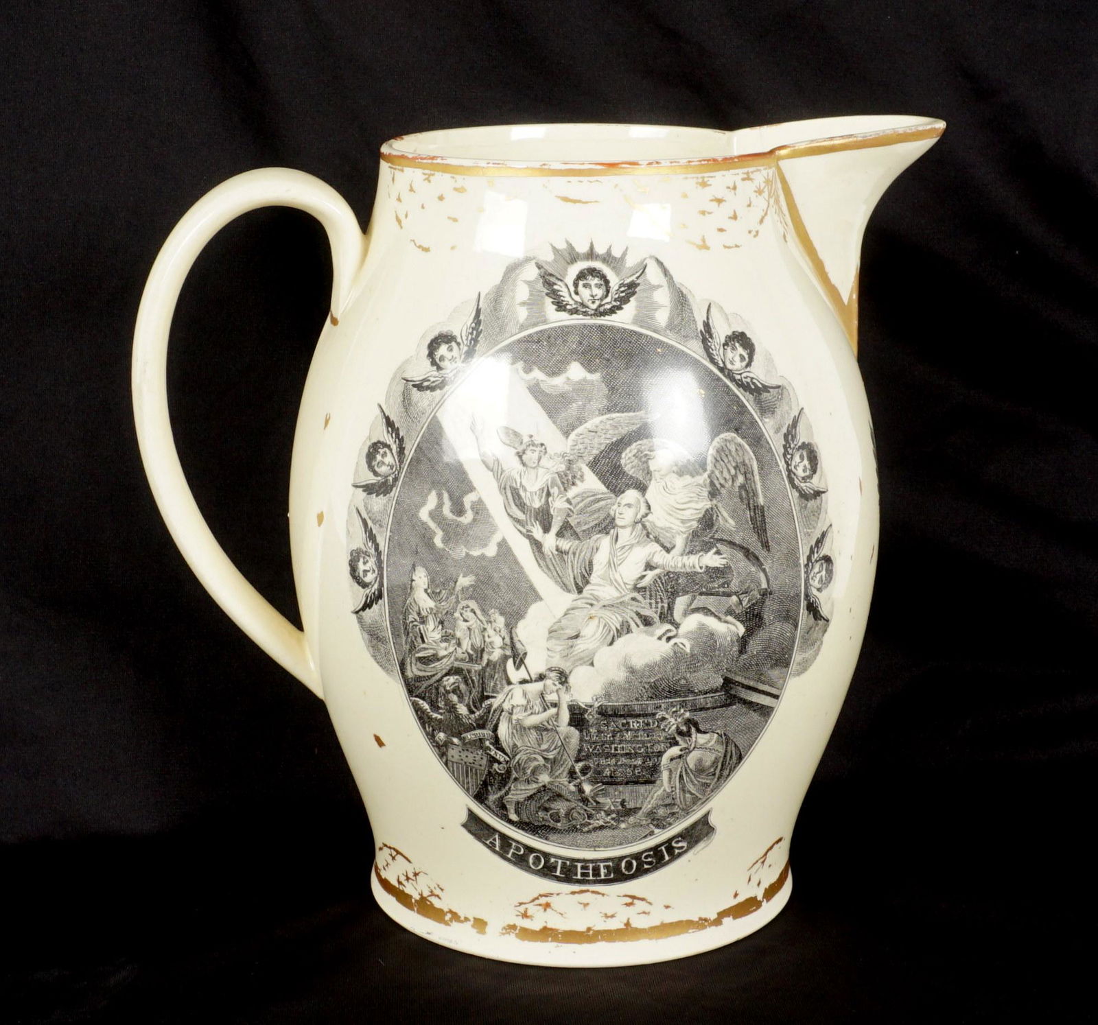 George Washington Liverpool Creamware Pitcher (1 of 12)