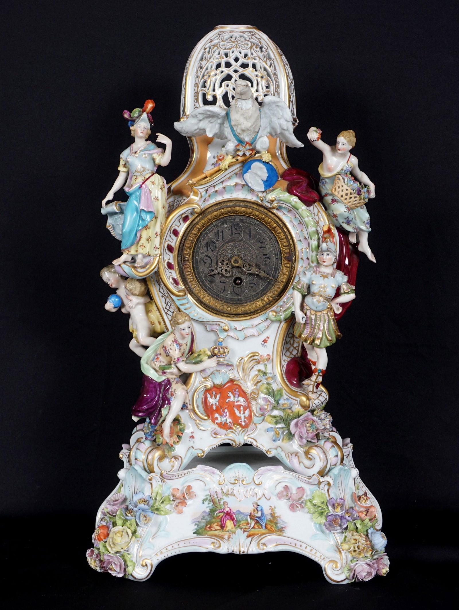 Carl Thieme Saxonian Figural Porcelain Clock (1 of 18)