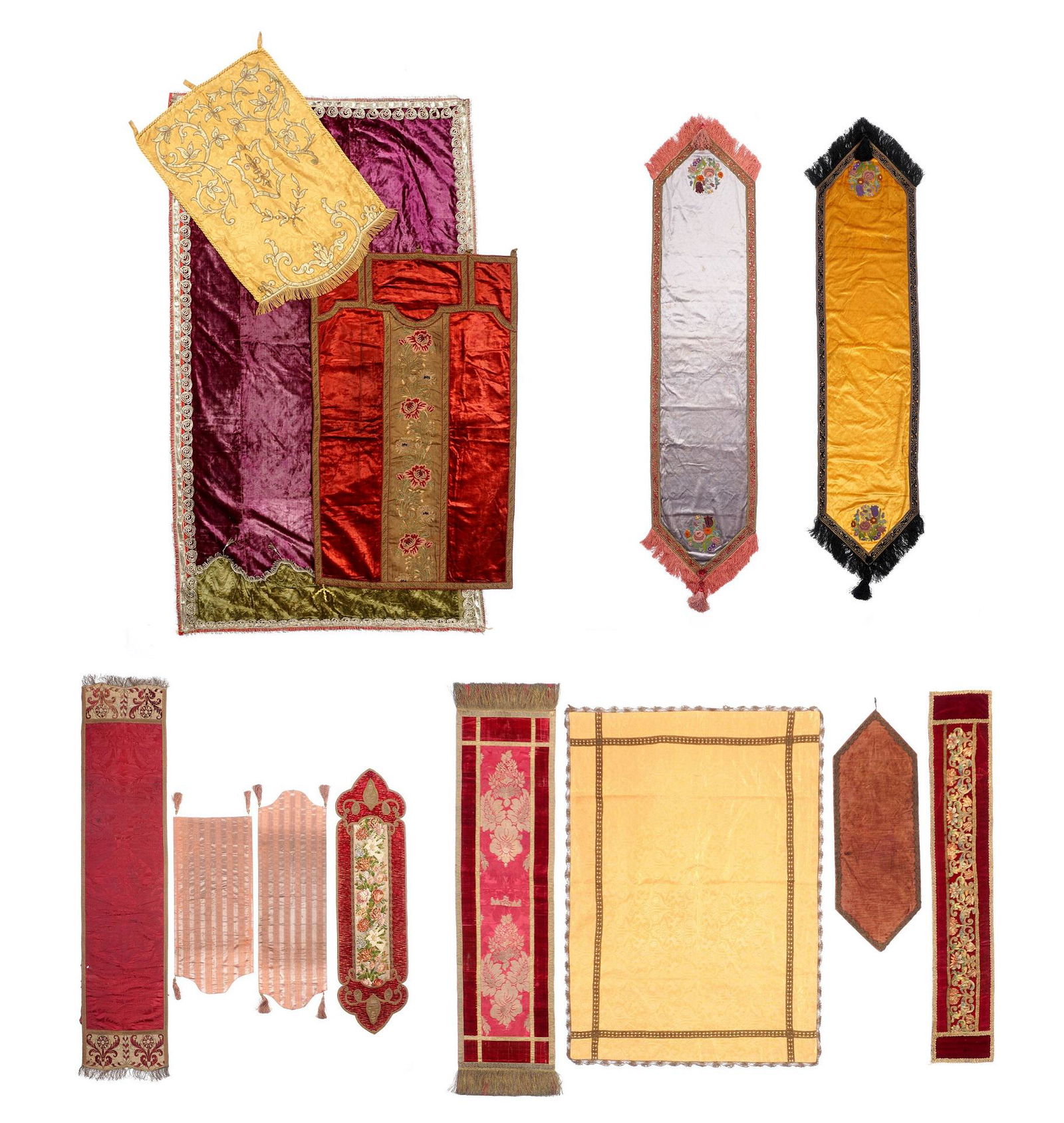 Collection of 14 Antique Textiles and Banners (1 of 20)