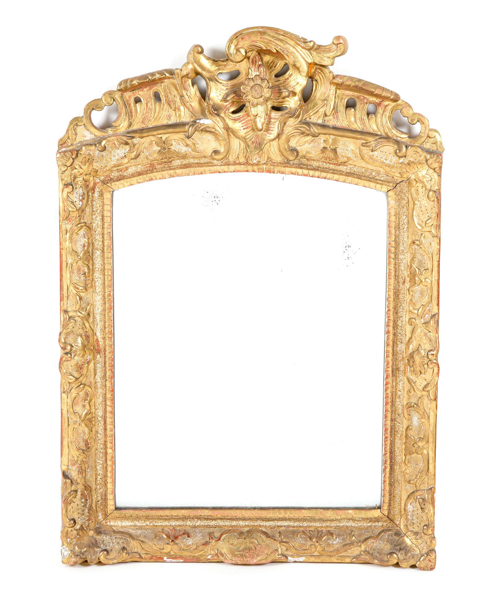 19th Century French Carved Gilt Wood Mirror (1 of 6)