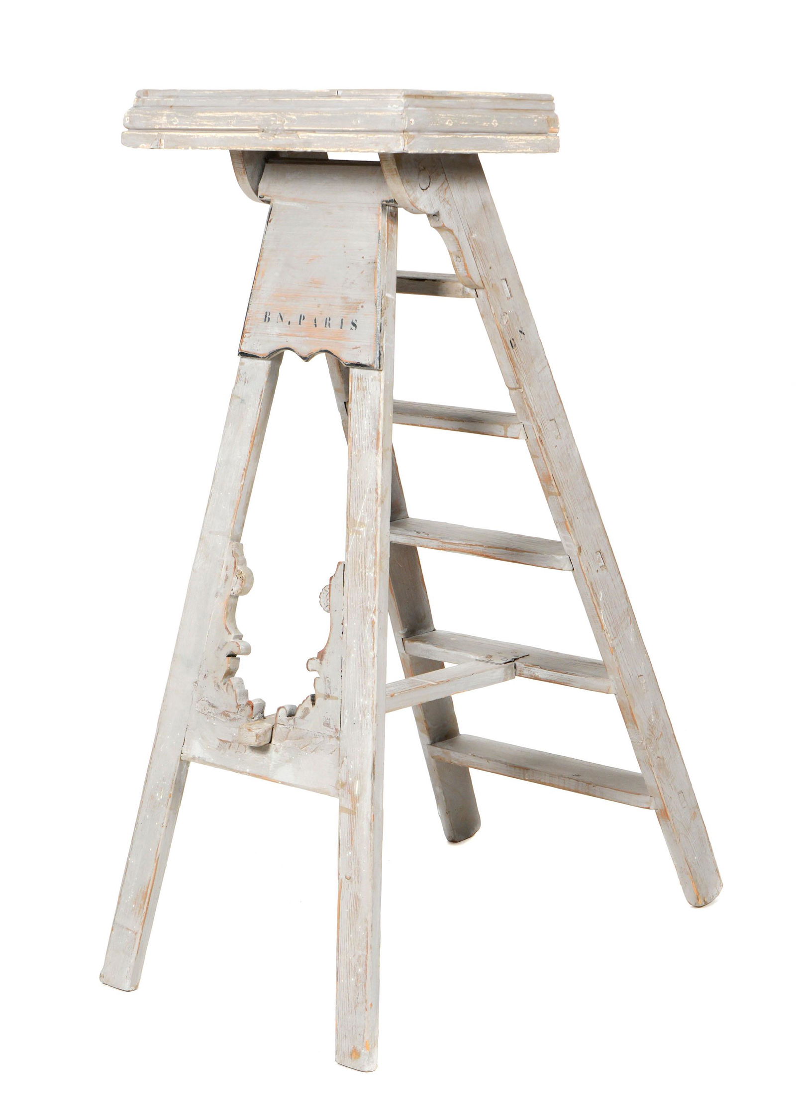French Painted Library Steps / Ladder (1 of 9)