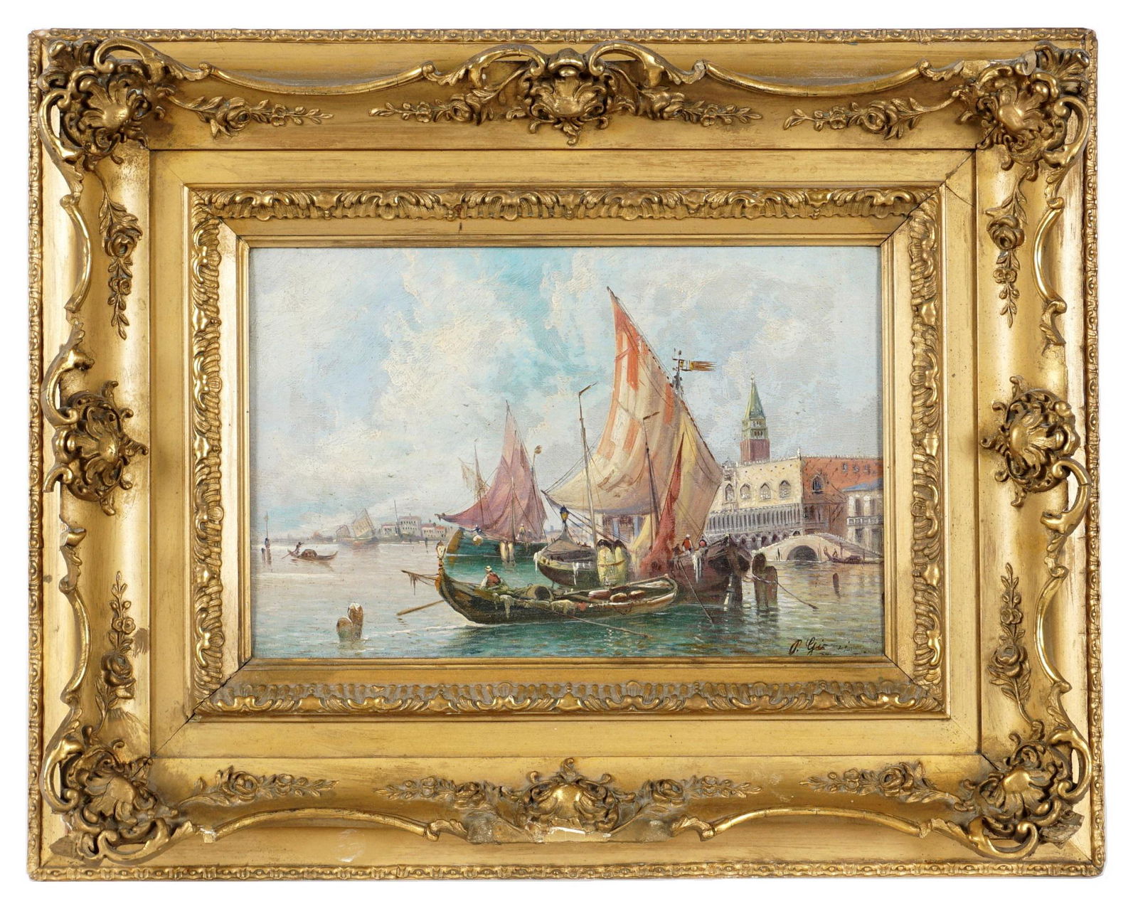 Venetian Canal Scene Painting Signed Giani (1 of 11)