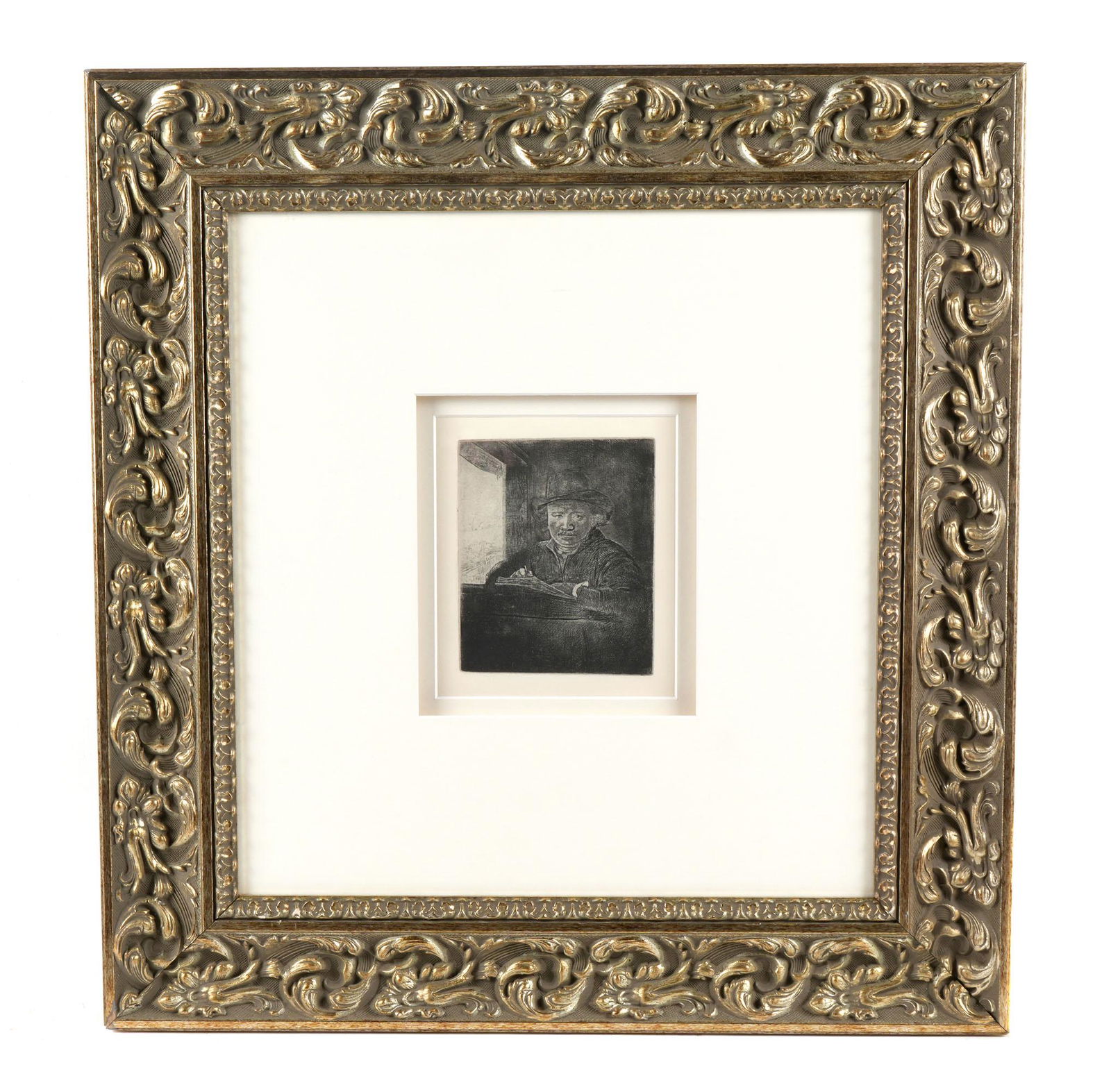 after Rembrandt Self Portrait at Window Etching (1 of 8)