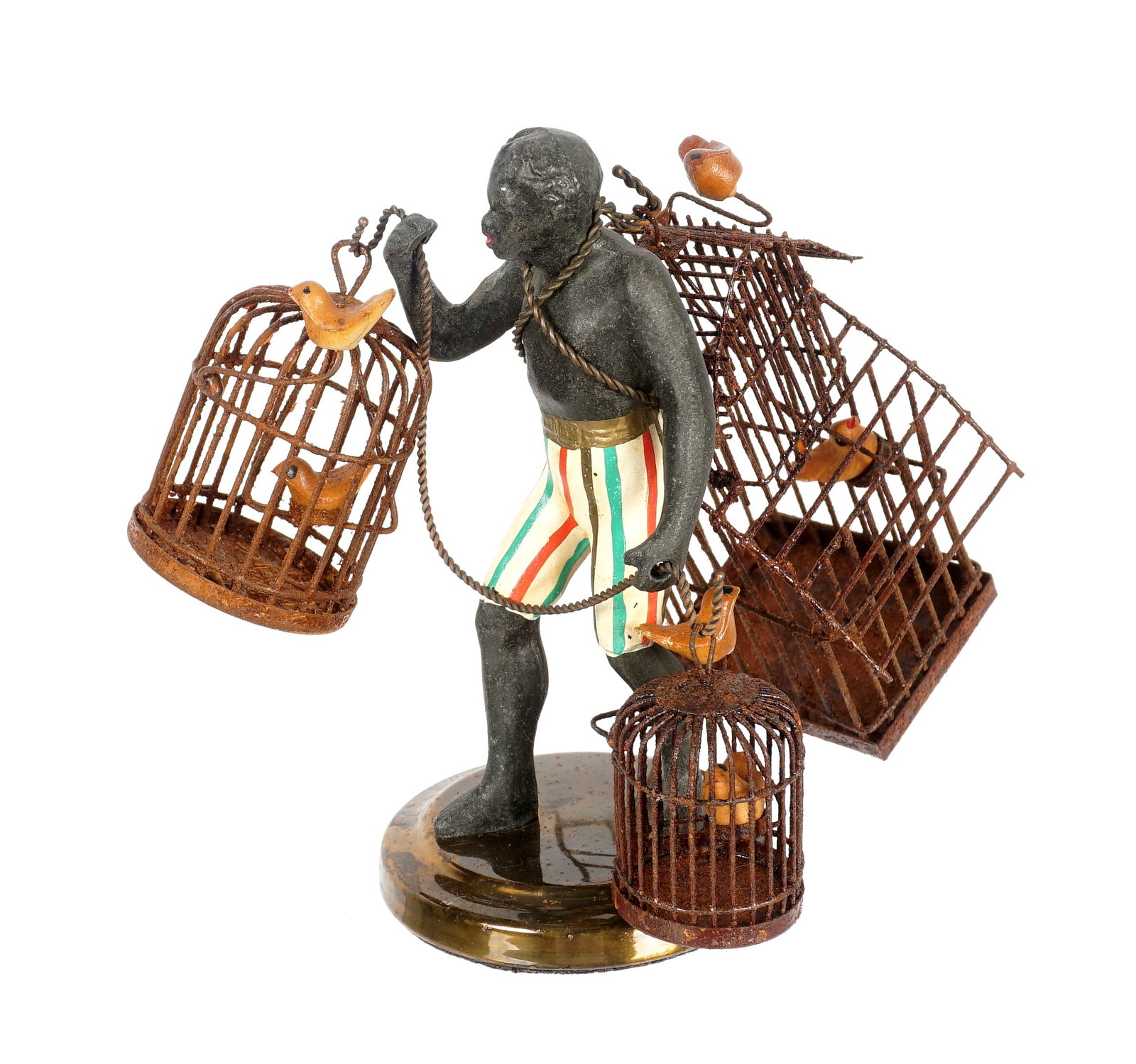 Austrian Cold Painted Bird Seller Bronze (1 of 10)