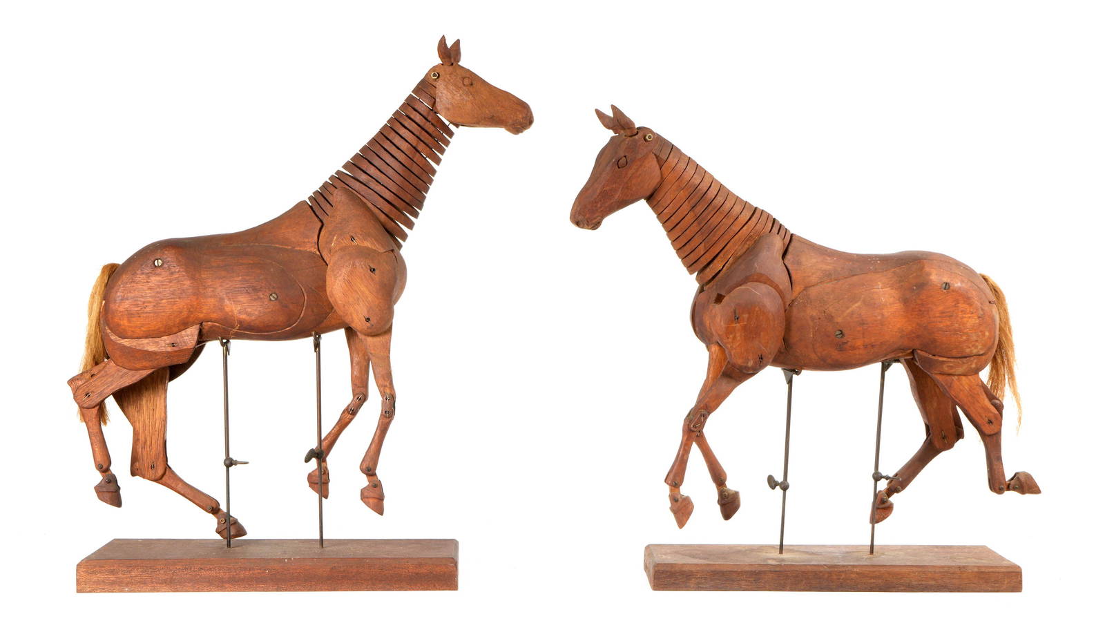 Pair Vintage Philippe Leo Artist Horse Mannequins Auction