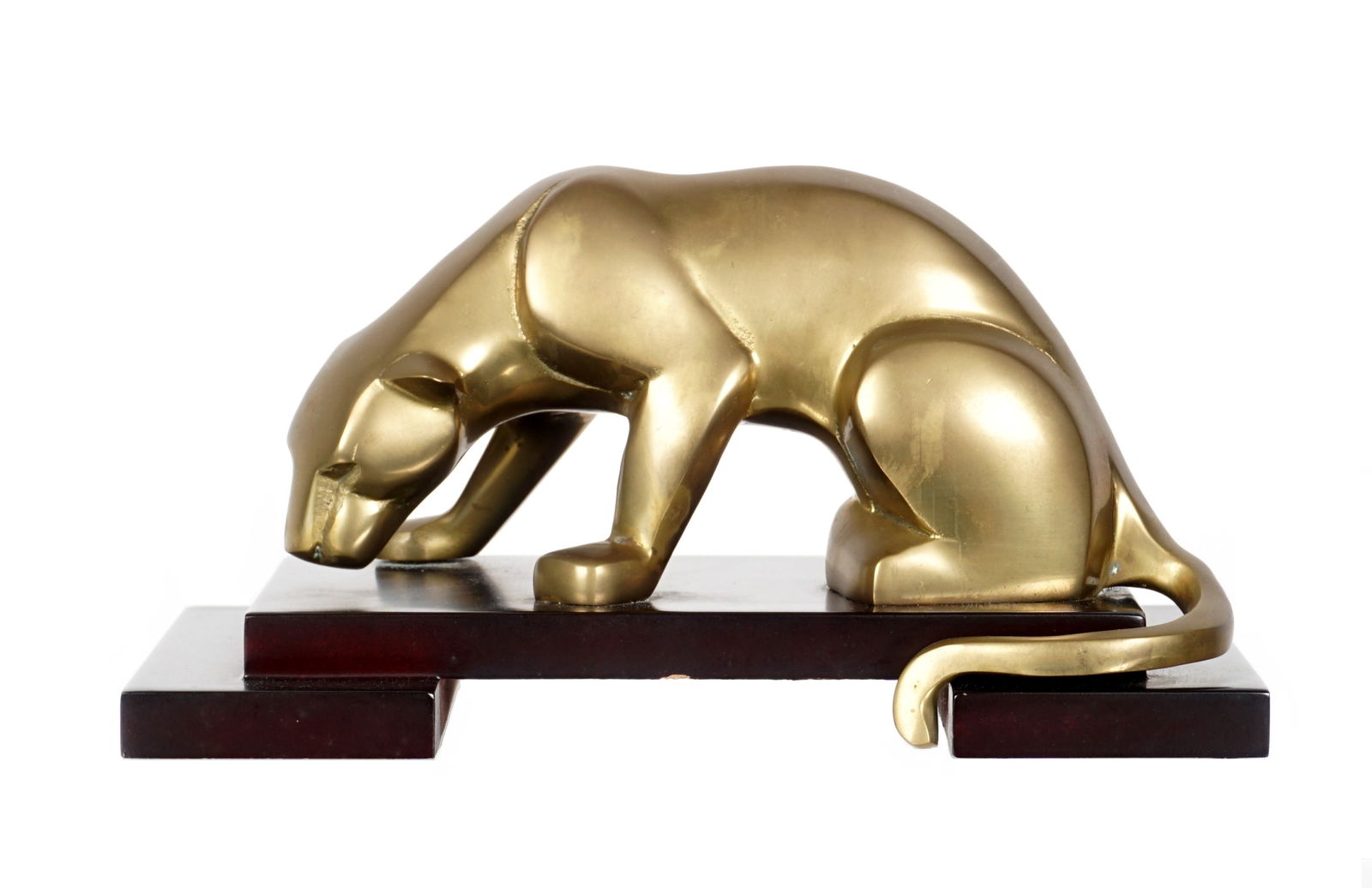Modernist Brass Panther Sculpture (1 of 7)