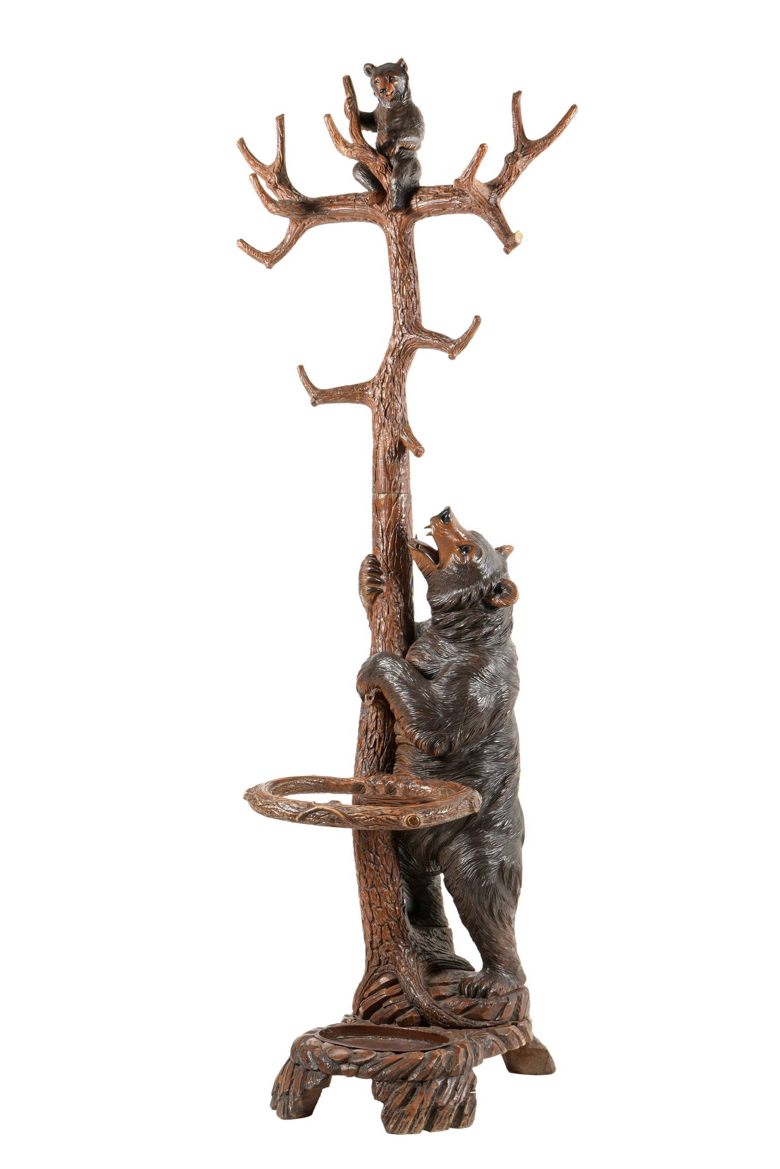 Black Forest Carved Bear Coat Rack Auction