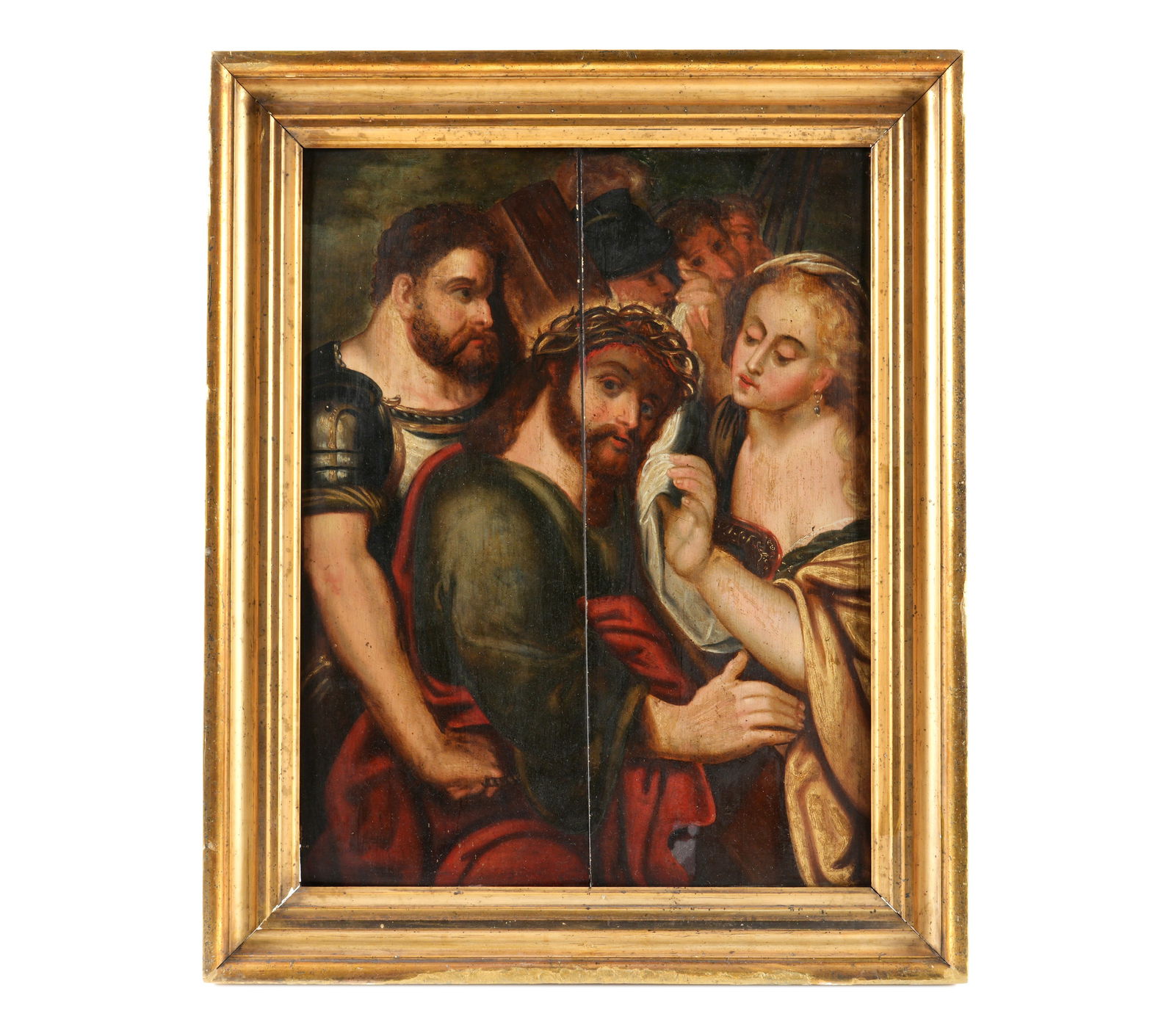 18th C. 6th Station of the Cross Christ Painting (1 of 5)