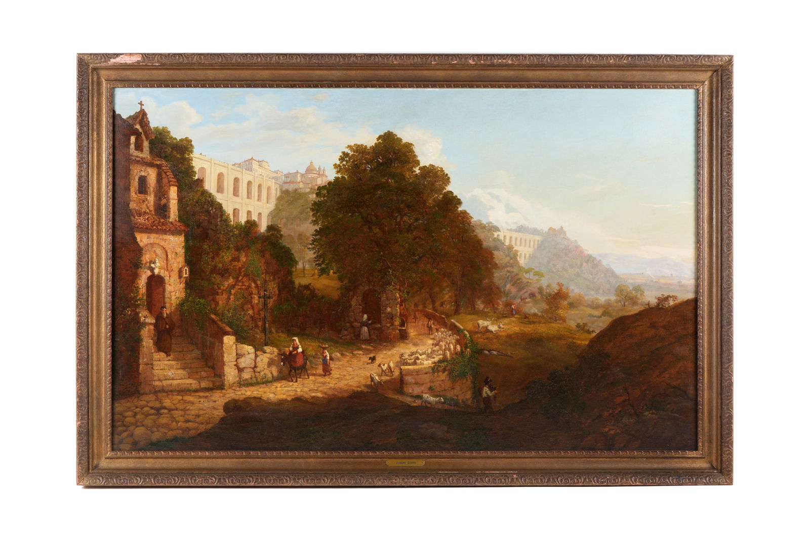 Joseph Ropes Ariccia Italian Landscape Painting (1 of 7)