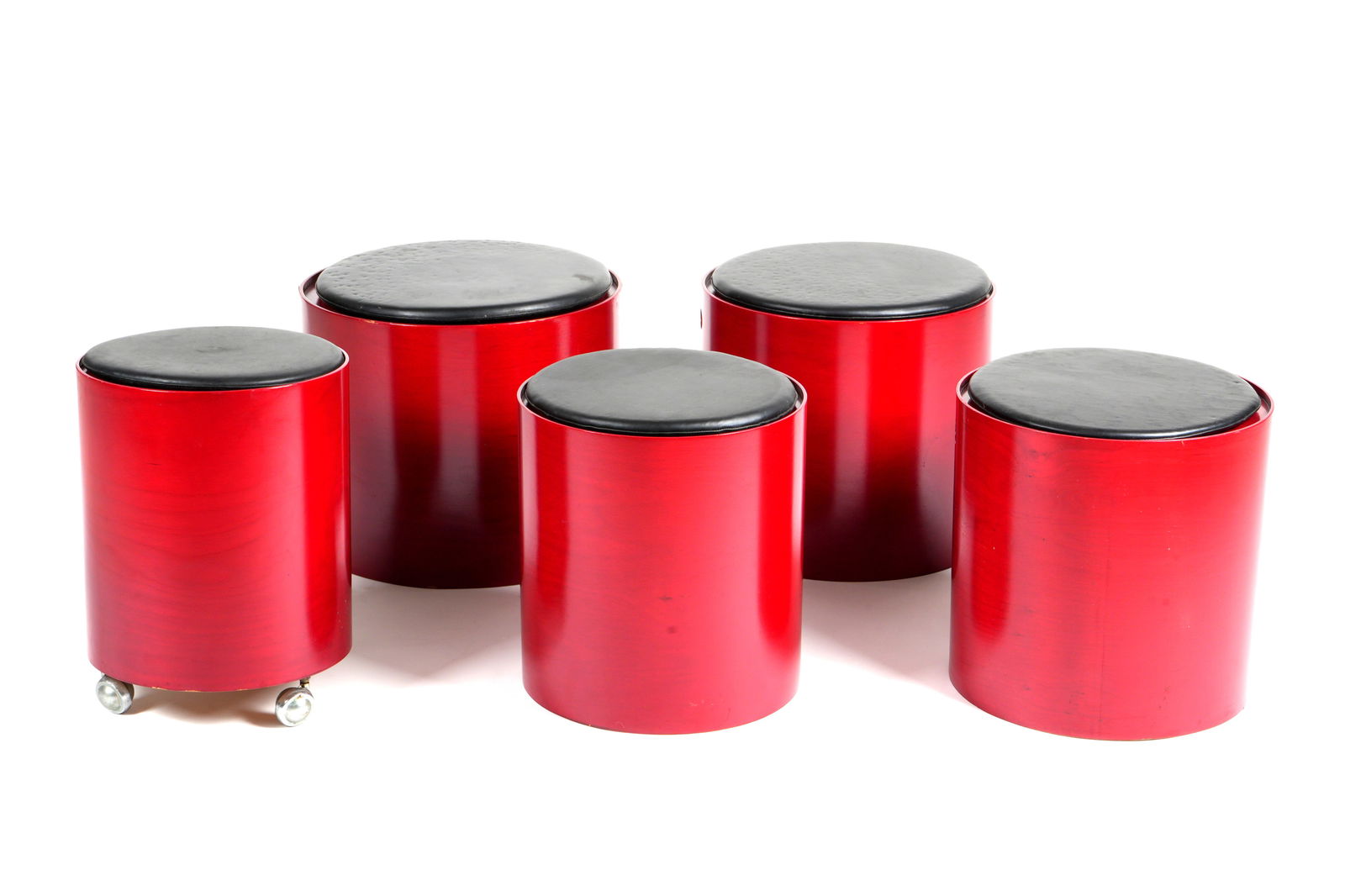 Five Piece Verner Panton PartySet Stools and table (1 of 8)