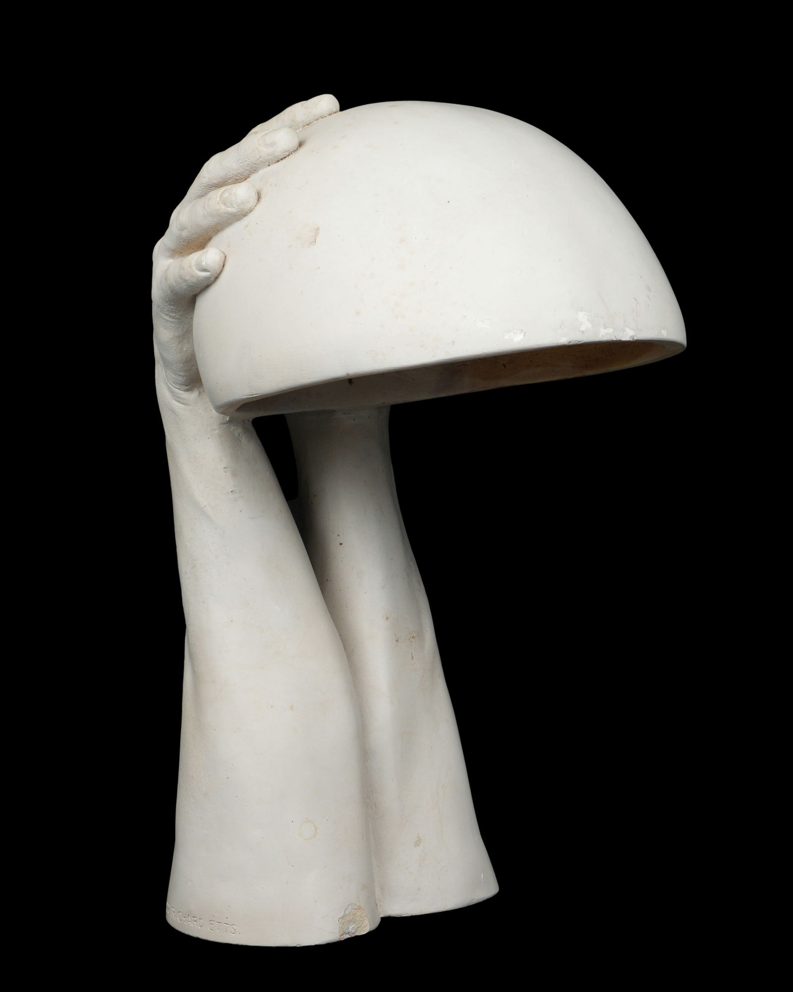1972 Richard Etts Two Hands Plaster Lamp (1 of 8)