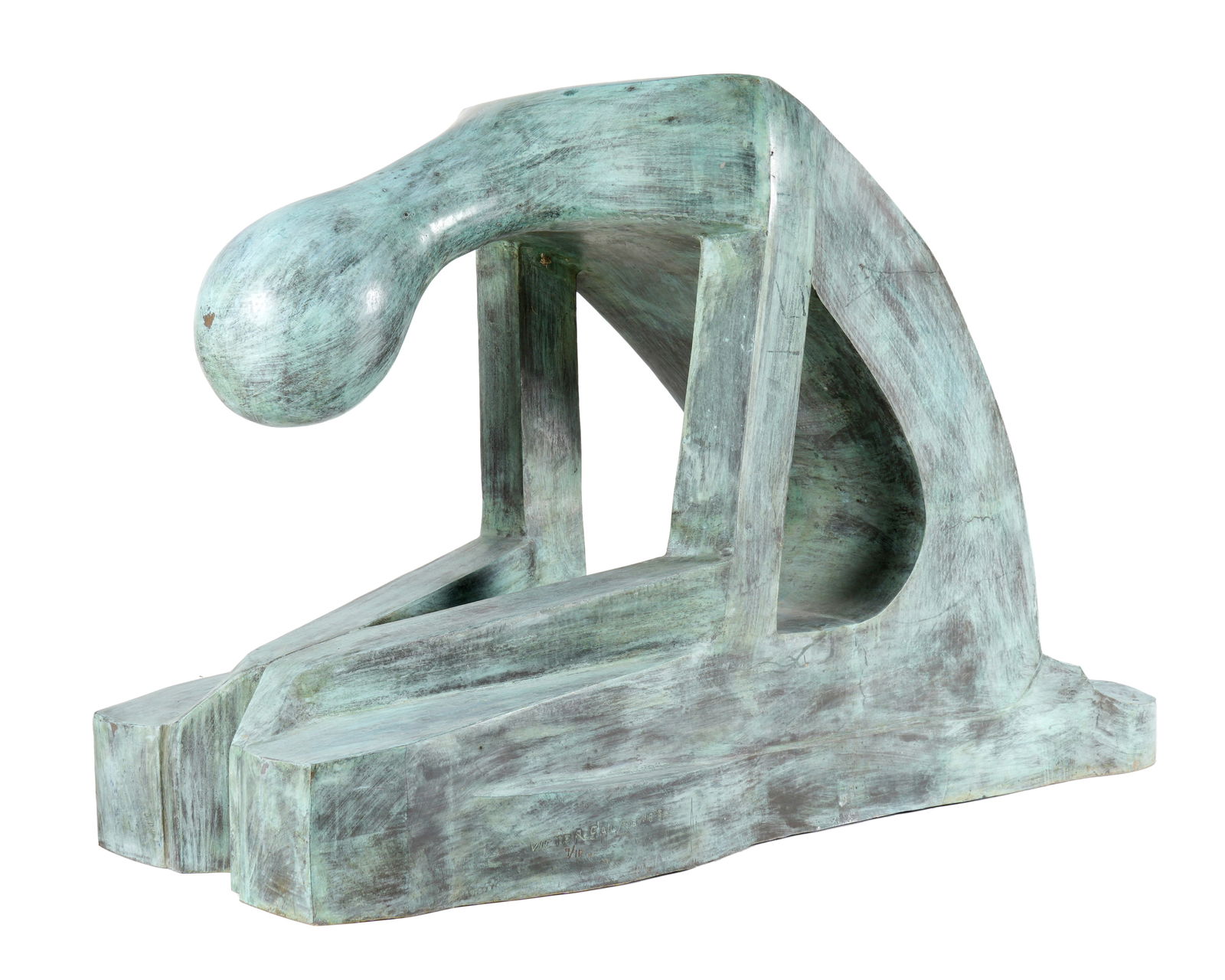 Victor Salmones Bronze Modernist Figure Sculpture (1 of 7)