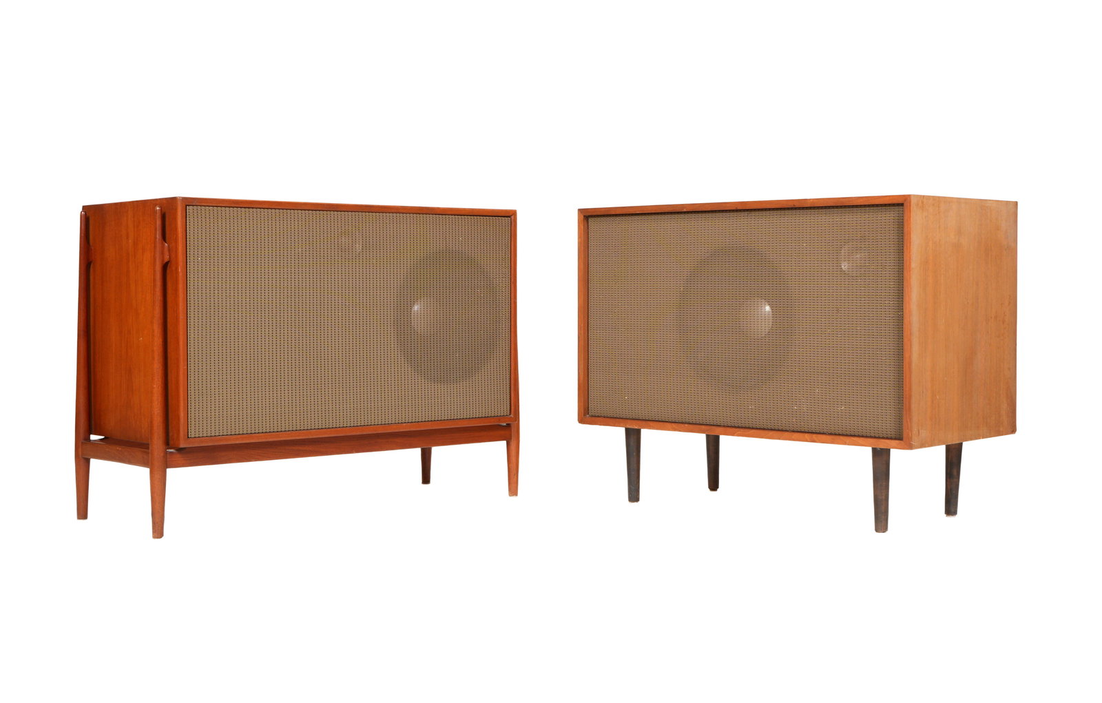 Two JBL D-130 Speakers in Mid Century Cabinets (1 of 13)