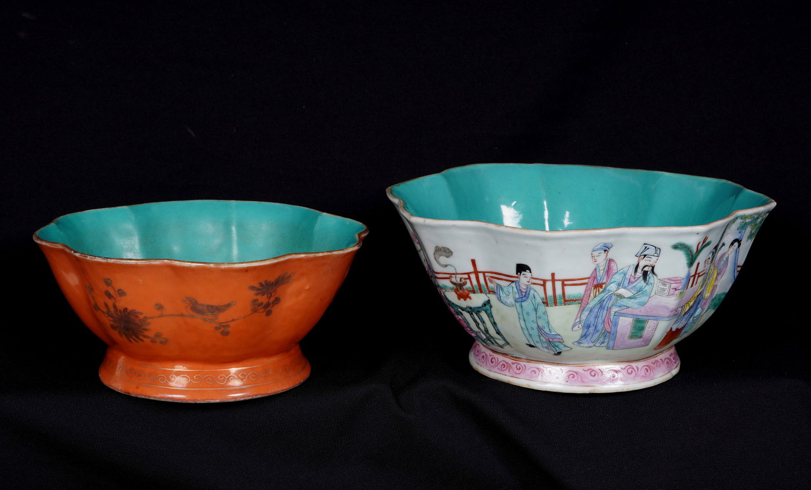 Two Chinese Scalloped Porcelain Bowls (1 of 19)