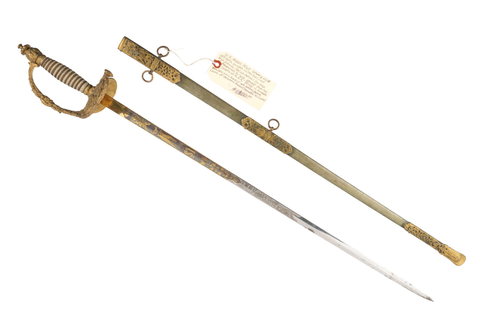 Fancy Inscribed 1860 Staff Field Officers Sword (1 of 9)