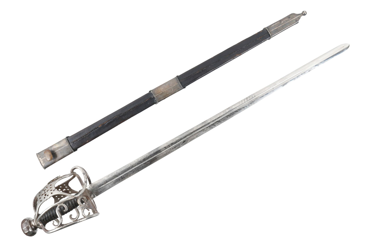 Georgian / Victorian Scottish Basket Hilt Sword (1 of 10)