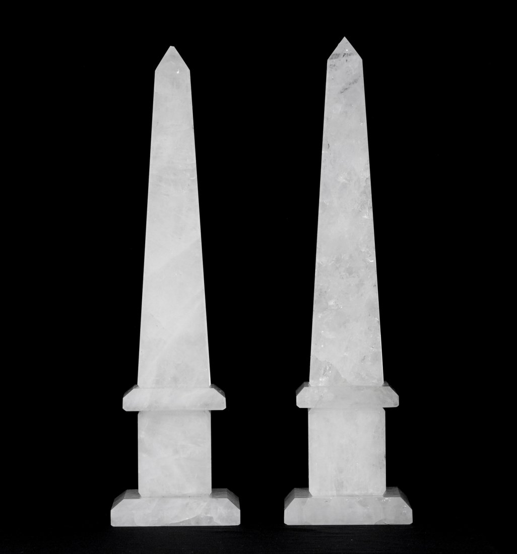 Pair Rock Crystal Obelisks (1 of 7)