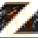 Old Master Camogli & Piola Sleeping Mars with Eros Painting