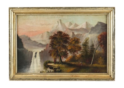 attr Alexandre Loemans Landscape Native Americans