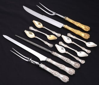 12 pc Tiffany & Co. Sterling English King Flatware