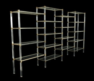attributed John Vesey Large Multi Section Etagere