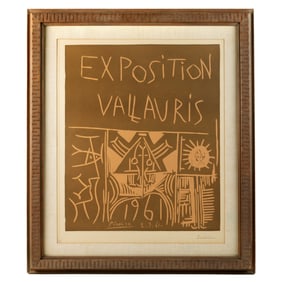 after Pablo Picasso Exposition Vallauris 1961 Linocut