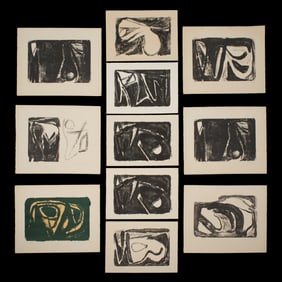 Collection of 11 Bram Van Velde Lithographs