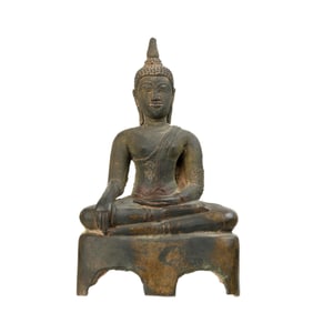 Peng Seng Sukhothai Bronze Seated Buddha