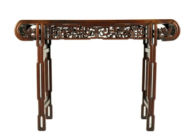 Chinese Carved Hardwood Altar Table
