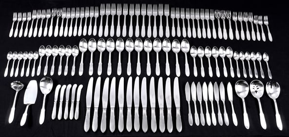 116 piece Georg Jensen Mitra Stainless Flatware