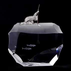 James Houston for Steuben Arctic Fisherman