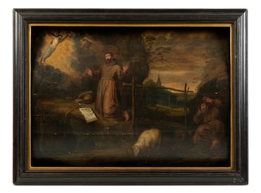 Old Master Style St. Francis Receiving the Stigmata Painting