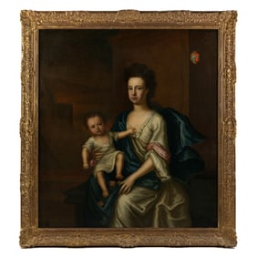 attr Godfrey Kneller Portrait of Margaret Lowndes Ex-Christies
