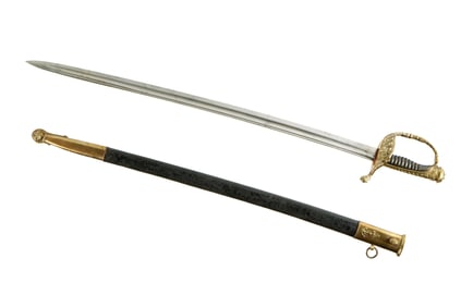 French Model 1837 Naval Officers Sword Coulax